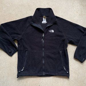 Vintage Black North Face Full Zip Up Fleece Jacket
